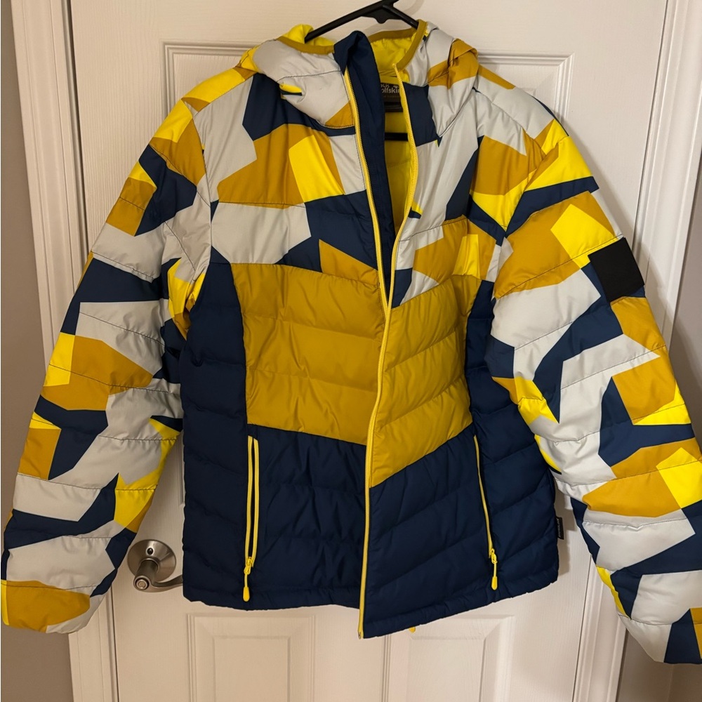 Jack Wolfskin Yellow and Blue Ski Jacket